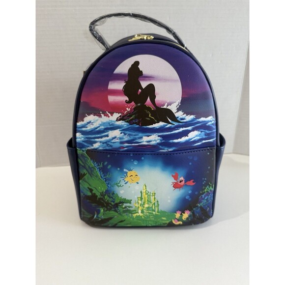 Loungefly Handbags - LOUNGEFLY DISNEY THE LITTLE MERMAID ARIEL MINI BACKPACK FLOUNDER SEBASTIAN -NWT